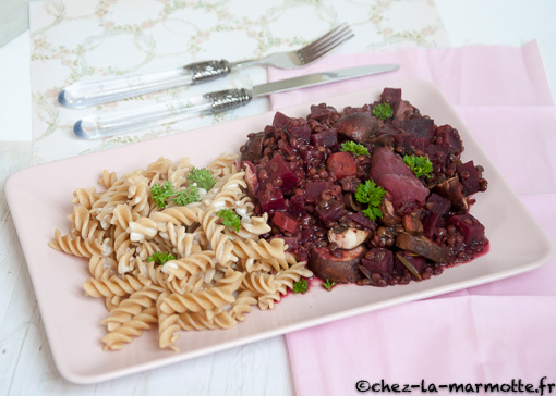 Lentilles façon bourguignonne